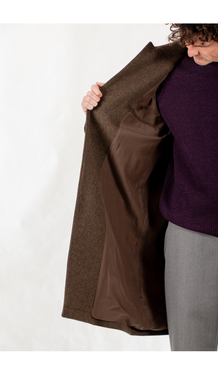 De Bonne Facture De Bonne Facture Jas / Parisian Raglan Coat / Chocoladegroen
