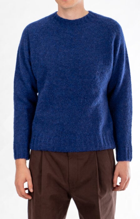 Delikatessen Delikatessen Trui / Raglan Fluffy / Cobalt