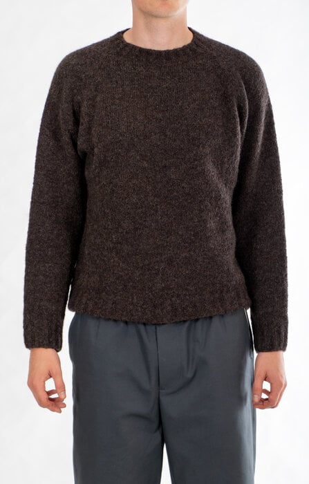 Delikatessen Delikatessen Trui / Raglan Fluffy / Donkere Choco
