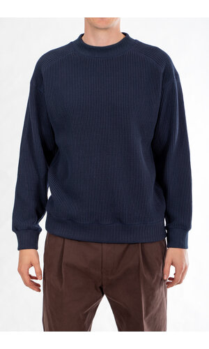 Jackman Jackman Trui / Waffle Midneck  / Donkernavy