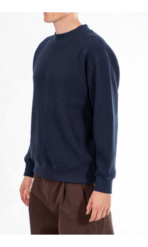 Jackman Jackman Trui / Waffle Midneck  / Donkernavy