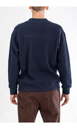 Jackman Jackman Trui / Waffle Midneck  / Donkernavy