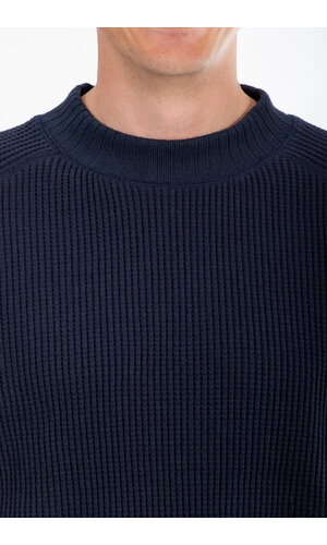 Jackman Jackman Trui / Waffle Midneck  / Donkernavy