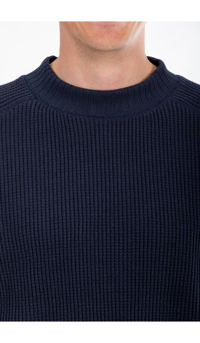 Jackman Jackman Trui / Waffle Midneck  / Donkernavy