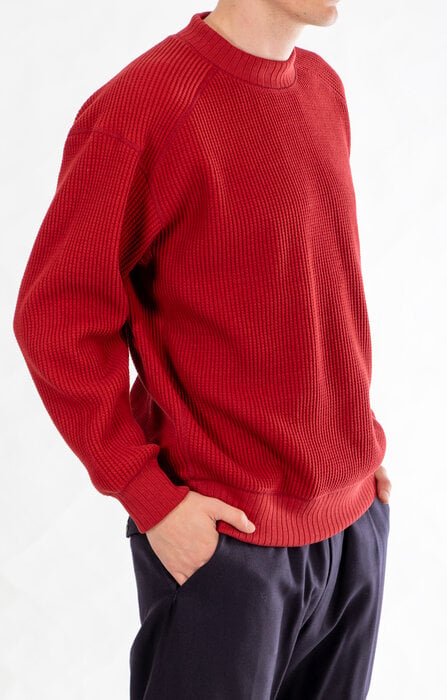 Jackman Jackman Trui / Waffle Midneck / Ketchup Jackman Jackman Trui / Waffle Midneck / Ketchup