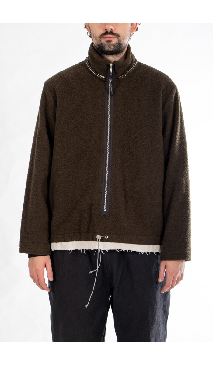 Camiel Fortgens Camiel Fortgens Trui / Fleece Anorak / Bosgroen Camiel Fortgens Camiel Fortgens Trui / Fleece Anorak / Bosgroen