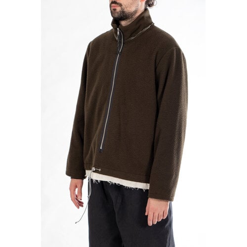 Camiel Fortgens Camiel Fortgens Trui / Fleece Anorak / Bosgroen