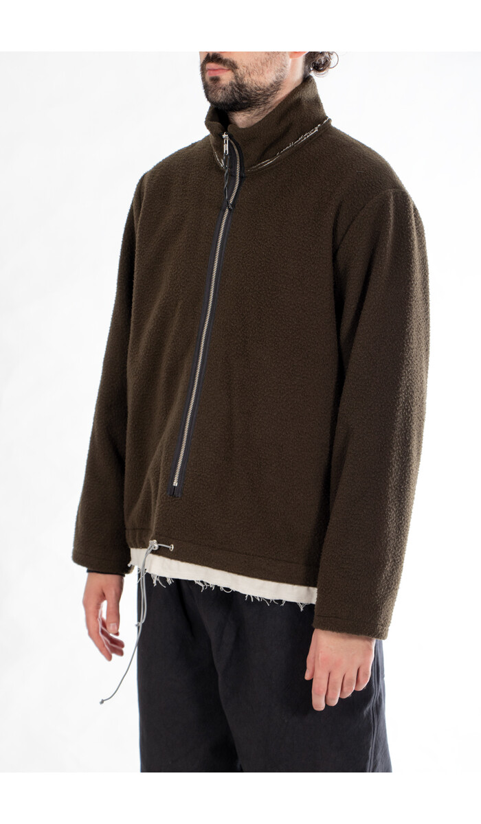 Camiel Fortgens Camiel Fortgens Trui / Fleece Anorak / Bosgroen Camiel Fortgens Camiel Fortgens Trui / Fleece Anorak / Bosgroen