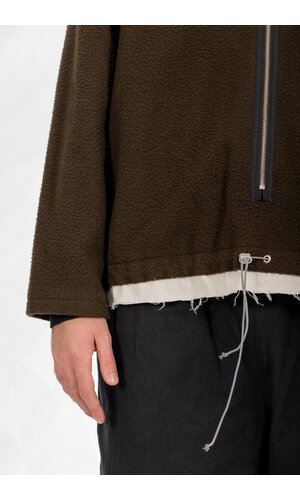 Camiel Fortgens Camiel Fortgens Trui / Fleece Anorak / Bosgroen Camiel Fortgens Camiel Fortgens Trui / Fleece Anorak / Bosgroen