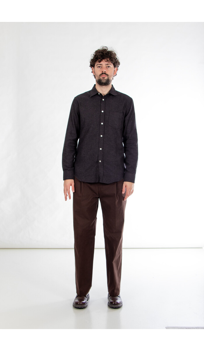 Portuguese Flannel Portuguese Flannel Overhemd / Teca / Houtskool Portuguese Flannel Portuguese Flannel Overhemd / Teca / Houtskool