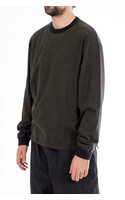 Rough Side T-Shirt / Fine Stripe / Mos
