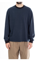 Rough Side T-Shirt / Fine Stripe / Diepzee