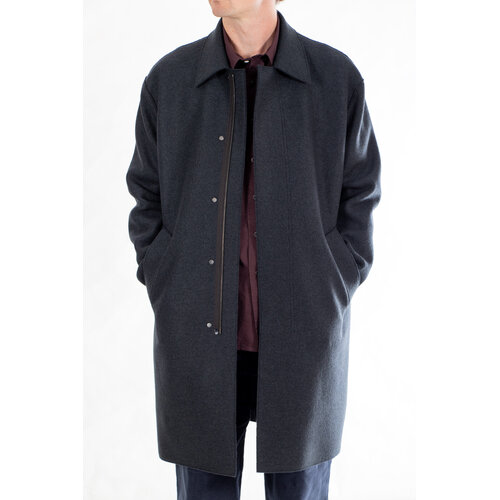 Harris Wharf Harris Wharf Jas / Fly Front / Navy Blauw