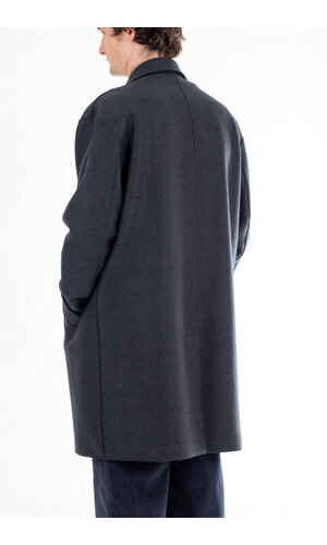 Harris Wharf Harris Wharf Jas / Fly Front / Navy Blauw Harris Wharf Harris Wharf Jas / Fly Front / Navy Blauw