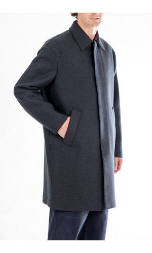 Harris Wharf Harris Wharf Jas / Fly Front / Navy Blauw Harris Wharf Harris Wharf Jas / Fly Front / Navy Blauw