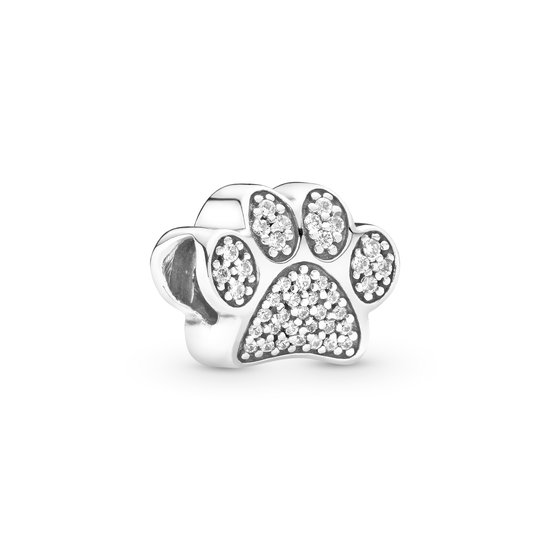 Pandora PANDORA 791714CZ Paw sterling silver charm with zirconia