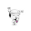 Pandora PANDORA 798016EN16 Silver Charm Girl with Pigtails, pink enamel