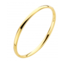 Fjory Fjory Bangle 5 mm 40-A356105, 14 karaat geelgoud ovaal met massief zilveren kern, 61 mm, scharnier en dubbele veiligheidsklik.