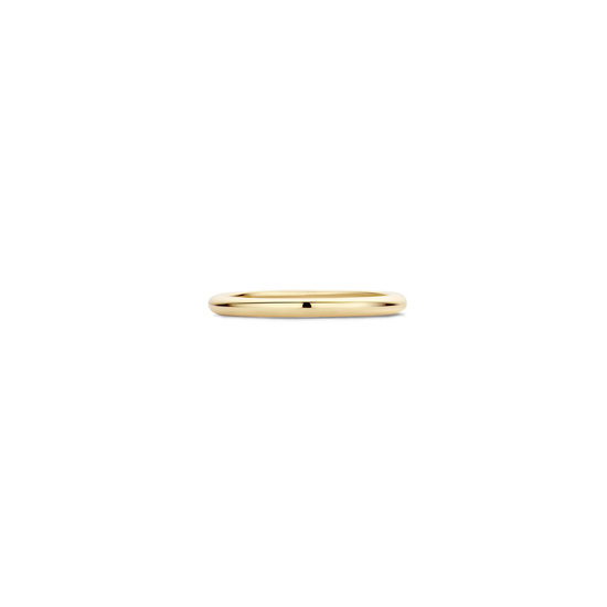 Blush BLUSH 14k geelgouden ring gladde bolle scheen 2 mm breed 1117YGO
