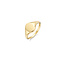 Blush BLUSH 1190YGO 14krt geelgouden zegelring, ovaal recht, glanzend