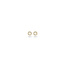 Blush BLUSH 14krt geelgouden oorknoppen met open cirkeltje 9 zirconia's 7193YZI