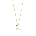 Blush BLUSH 14krt geelgouden collier met hanger, open hartje 3081YGO