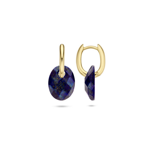 Blush BLUSH setje edelsteen creoolaanhangers: Lapis Lazuli