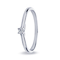 Miss Spring Miss Spring ring Noor witgoud 0.08crt P/W MSR530WG-56. maat 56