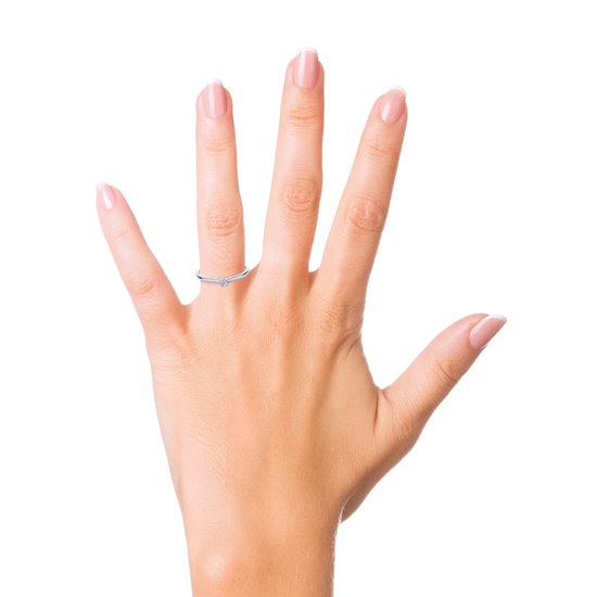 Miss Spring Miss Spring ring Noor witgoud 0.08crt P/W MSR530WG-56. maat 56