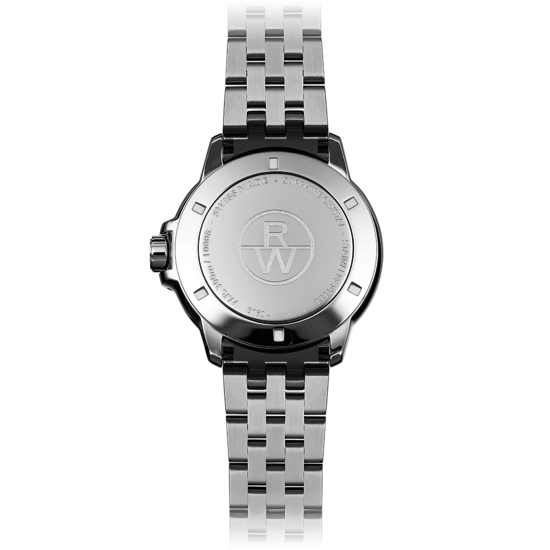 Raymond Weil Raymond Weil Tango 300 8160-STP-00208, heren, staal/staal, zwarte wijzerplaat, saffier glas, 30 ATM.