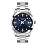 Tissot TISSOT Gentleman T1274101104100, staal/staal, blauwe wijzerplaat, saffierglas, 10 ATM