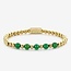 Rebel&Rose Rebel&Rose RR60062-G-S Yellow Gold meets Green Harmony 6mm, maat S