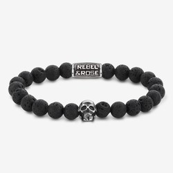 Rebel&Rose RR-SK001-S-L Skull Black Moon