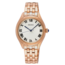 Seiko SEIKO Dames SUR332P1, staal rose verguld, witte wijzerplaat, rom. index, 5 ATM.