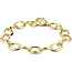 Collectie Milikan 14 karaat geelgouden armband 19 cm, ovale fantasieschakel 10 mm 1046565.