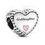PANDORA PANDORA Goddaughter heart charm 799147C01