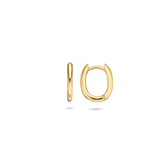 Blush BLUSH 14krt geelgouden klapcreolen, ovaal 7218YGO