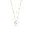 Blush BLUSH 14krt. geelgouden collier met hanger, open hartje, pavé zirconia's 3072BZI