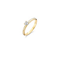 Blush BLUSH 14k. geelgouden ring 1132YZI, ronde scheen, met zirconia 3.5mm in 4-poots chaton