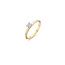 Blush BLUSH 14krt geelgouden ring met blanke zirconia 4mm 1133YZI