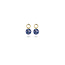 Blush BLUSH 14krt. geelgouden creoolhangers met blauwe bolletjes 9046YDB