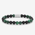 Rebel&Rose Rebel&Rose RR-80068-S-L Matt malachite twist - 8 mm, maat L
