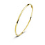 Fjory Fjory Bangle 2 mm rond 40-306102, 14 karaat geelgoud rond met zilveren kern, 61 mm scharnier en veiligheidsklik,