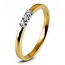 by R&C R&C Lifetime Collection Alliance Cato ring RIN1007-3GG, bicolor 3x0.07ct P/W maat 53