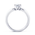 by R&C R&C Lifetime Collection Solitairs Feline ring RIN0082LSIRWG, witgoud 0.21ct SI/R maat 53