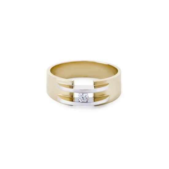 by R&C R&C Legacy Collection Zoe ring RIN0053S, bicolor 0.05ct SI/R maat 54