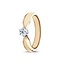 by R&C R&C Lifetime Collection Solitairs Elise RIN0083PWGG, bicolor 0.17ct P/W maat 52