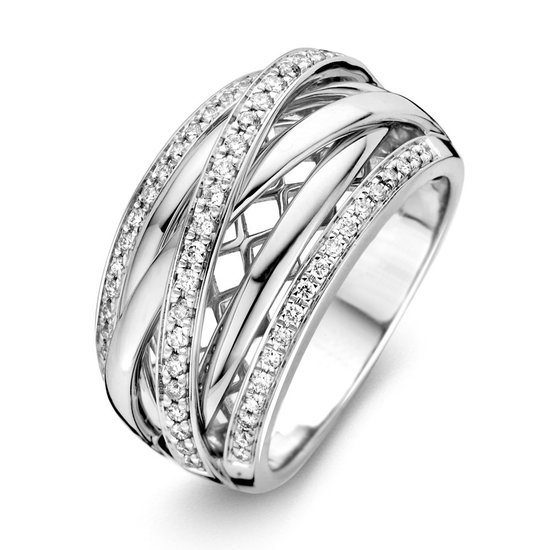Collectie Milikan Huiscollectie 1046120-58 Witgouden fantasiering met diamant 0.34ct