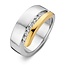 Huiscollectie 1049113 14krt met zilver geelgouden ring