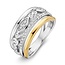 Excellent Jewelry Excellent RF625245/56 14krt met zilver geelgouden ring gekruisd